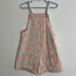 Zara Pink Polka Dot Cotton Romper